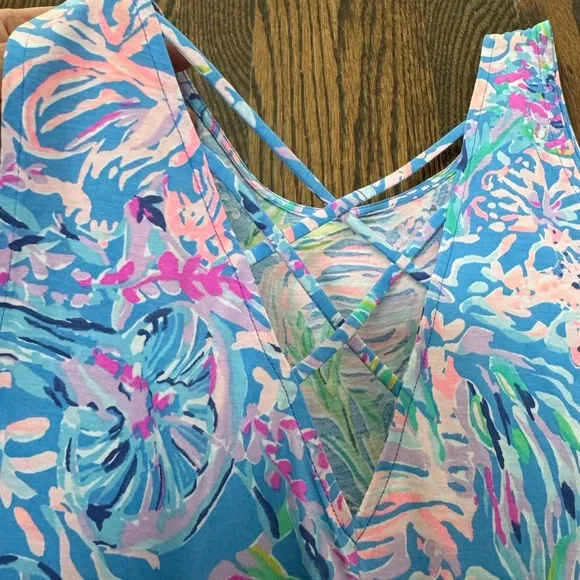 NWT! Size small Lilly Pulitzer Kristen Swing Dress Multi All Together Now Print - Picture 3 of 5